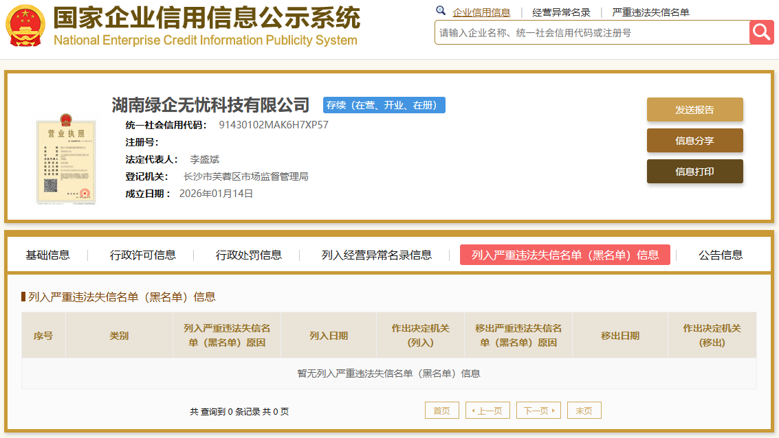 湖南绿企无忧科技有限公司